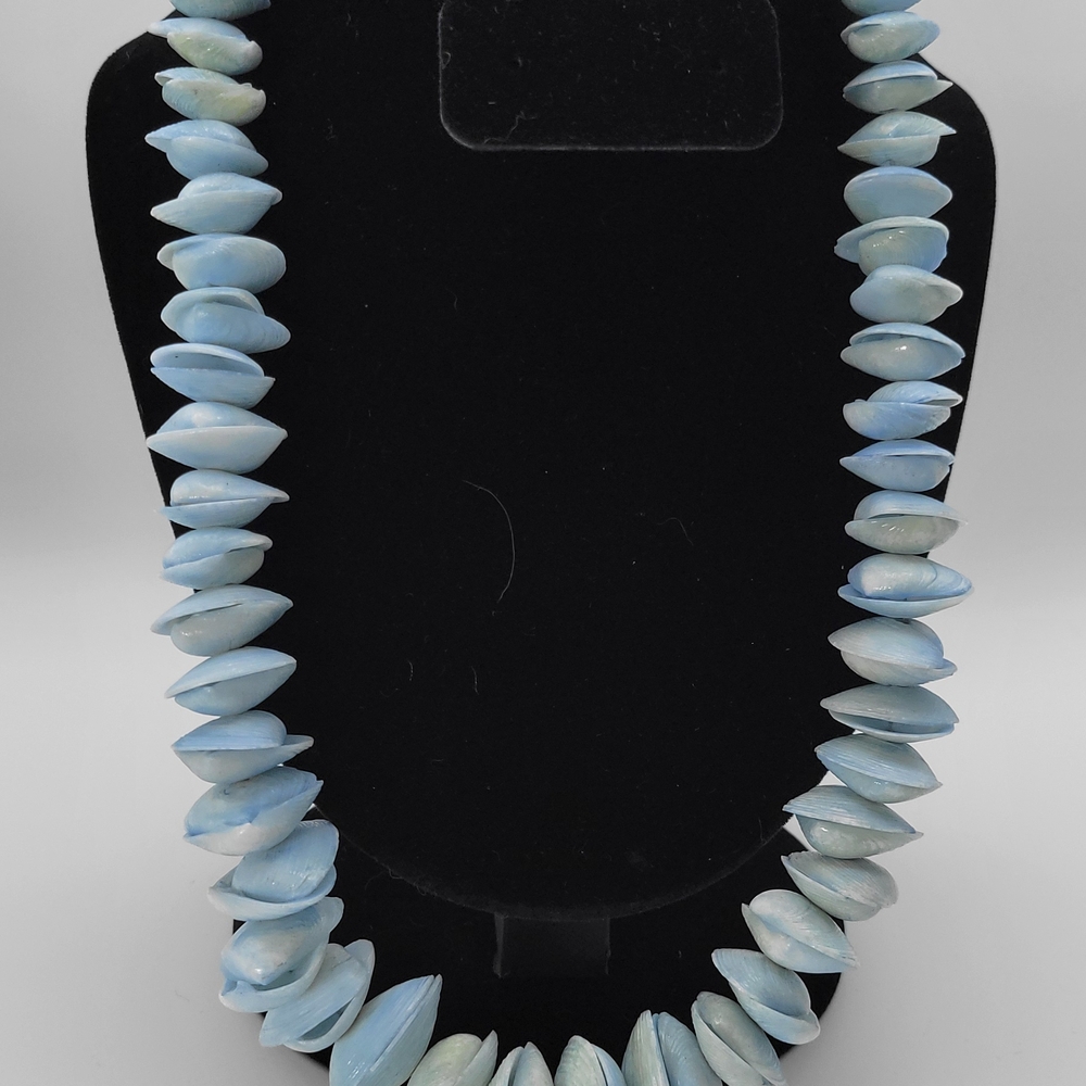 Elegant Blue Shell Necklace